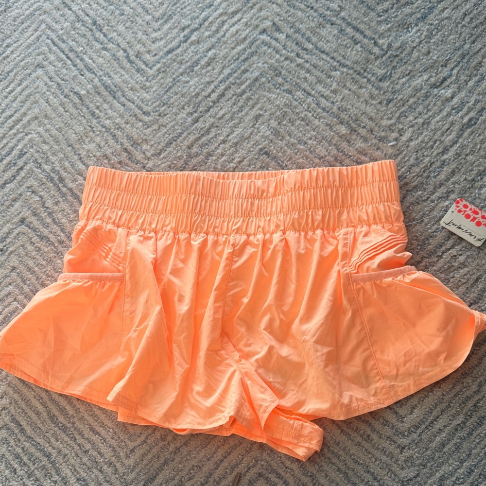 Coral Peach Athletic Shorts
